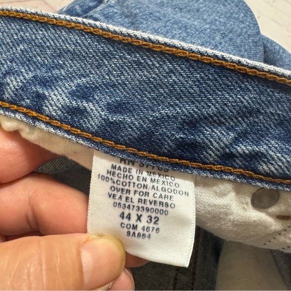 MEMBER’S MARK Vintage Men's Blue Jeans straight fit 100% cotton denims 44x32 EUC - Picture 2 of 14